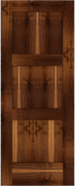 Flat  Panel   Jackson  Walnut  Doors